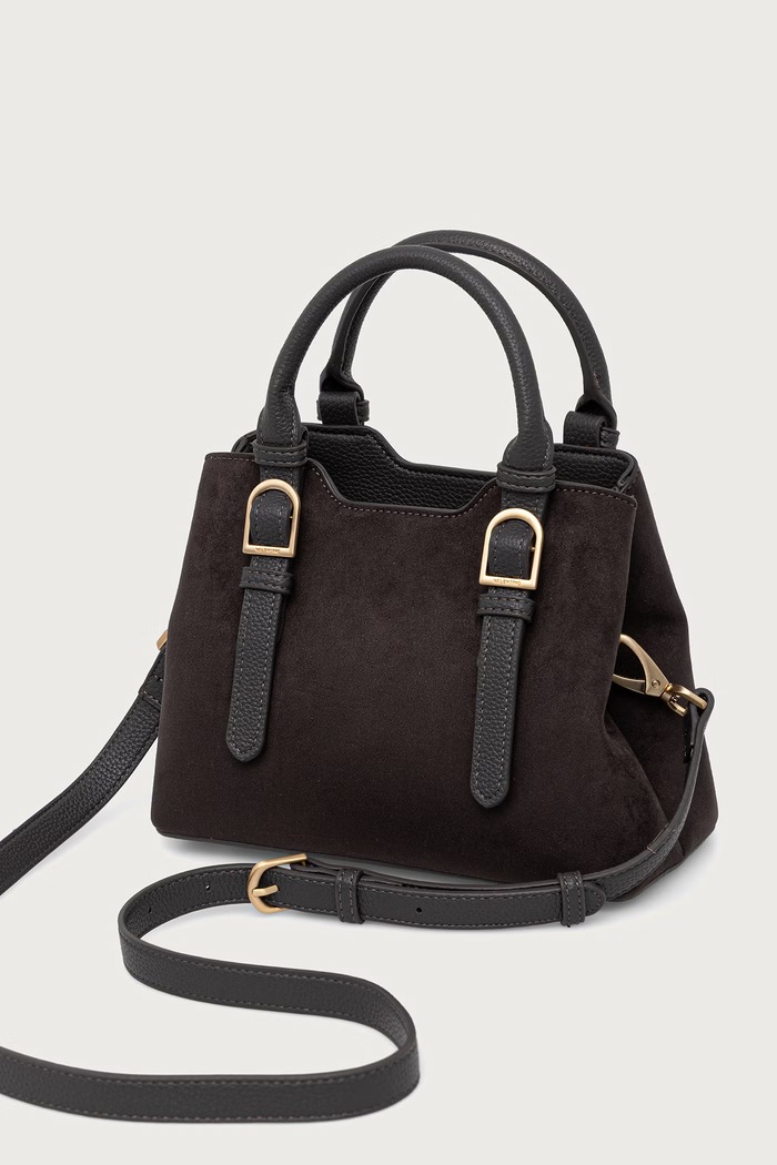 Akcesoria Valentino Bags Torebka crossbody damska z imitacji zamszu WINNIE WINTER VBSABH04 zielony
