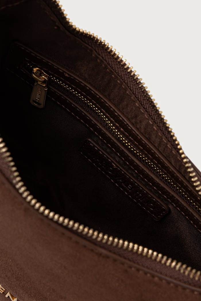 Torebka crossbody damska z imitacji zamszu WINNIE WINTER Valentino Bags brązowy VBSABH13