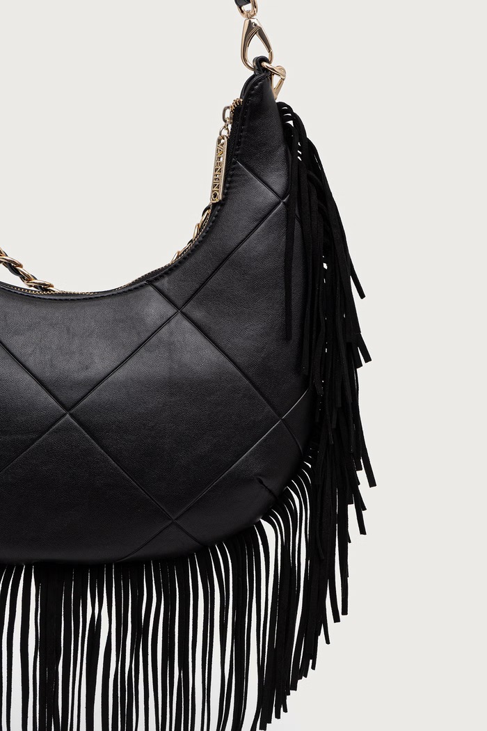 Akcesoria Valentino Bags Torebka crossbody damska z imitacji skóry ASTRID VBSAD207 czarny