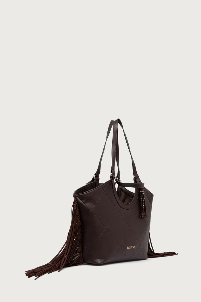 Valentino Bags Torebka shopper damska z imitacji skóry ASTRID VBSAD201 brązowy AW26
