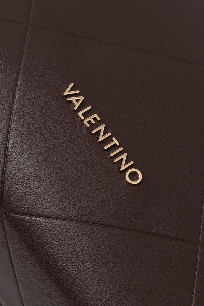 Torebka shopper damska z imitacji skóry ASTRID Valentino Bags VBSAD201 brązowy