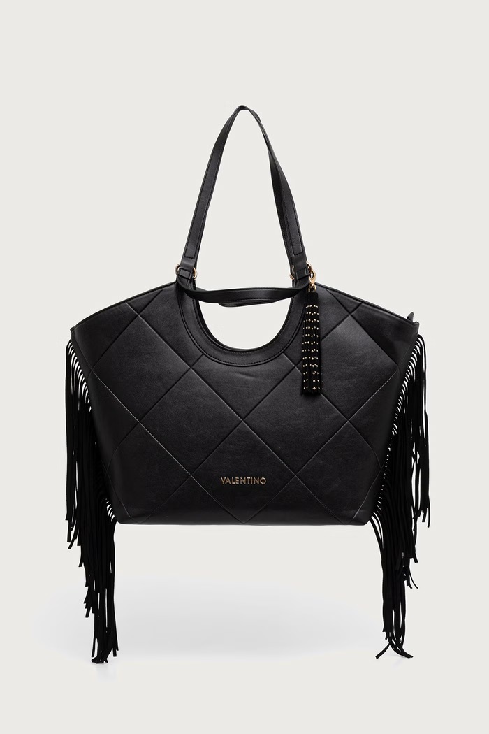 Valentino Bags Torebka shopper damska z imitacji skóry ASTRID VBSAD201 czarny AW26
