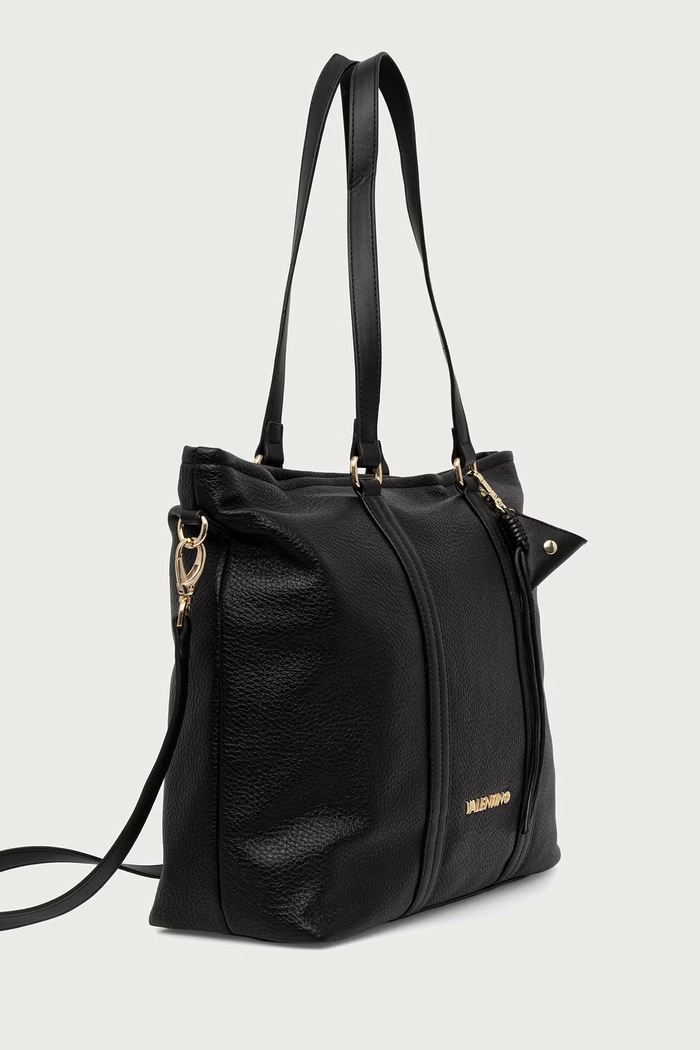 Akcesoria Valentino Bags Torebka shopper damska z imitacji skóry MAURY VBSADF01 czarny
