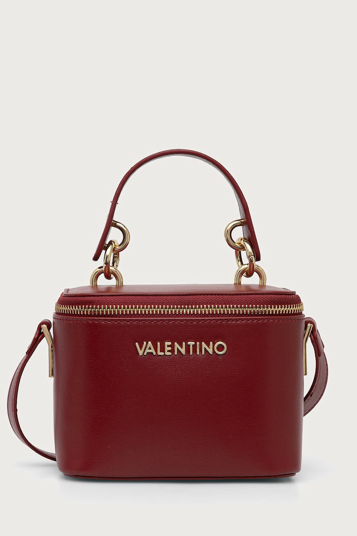 Valentino Bags Torebka kuferek damska ROSSY RE bordowy VBSAAY42