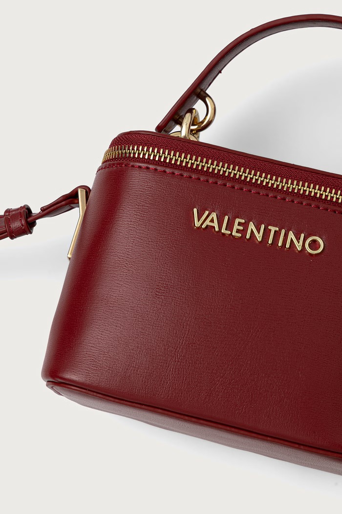Torebka kuferek damska ROSSY RE Valentino Bags VBSAAY42 bordowy
