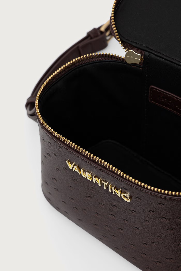 Torebka crossbody damska z imitacji skóry ROSSY RE Valentino Bags brązowy VBSAAY42STR