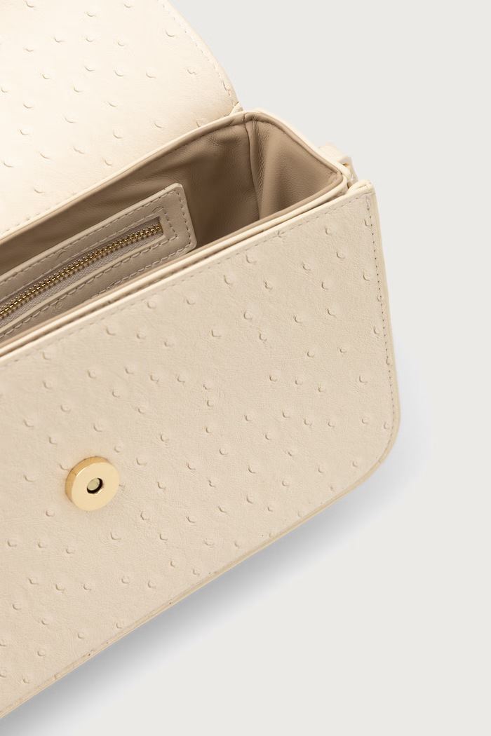 Torebka crossbody damska z imitacji skóry ROSSY RE Valentino Bags beżowy VBSAAY10STR