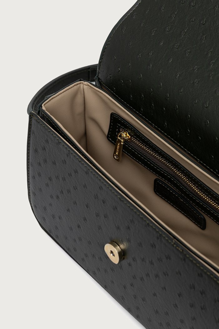 Torebka crossbody damska z imitacji skóry ROSSY RE Valentino Bags zielony VBSAAY10STR