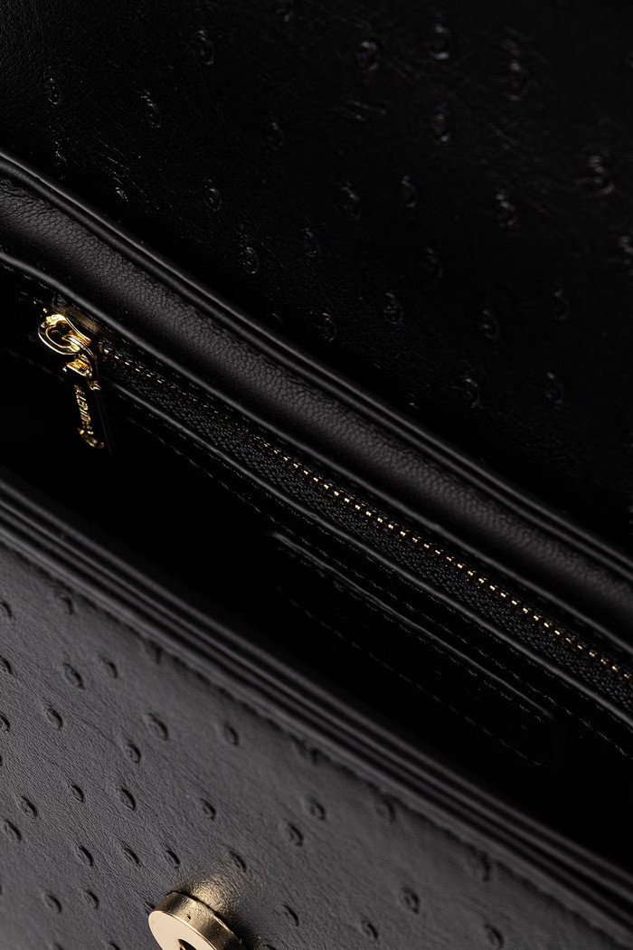Torebka crossbody damska z imitacji skóry ROSSY RE Valentino Bags czarny VBSAAY09STR