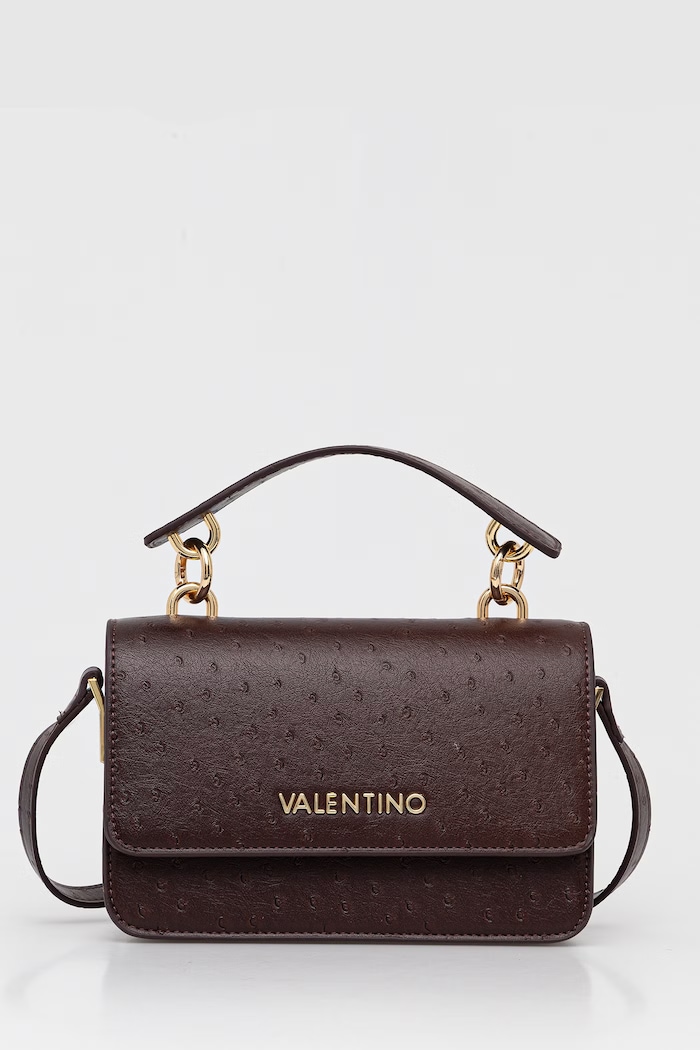 Valentino Bags Torebka crossbody damska z imitacji skóry ROSSY RE brązowy VBSAAY39STR
