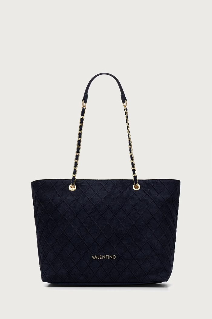 Valentino Bags Torebka shopper damska MAKENA granatowy VBSA8Y01