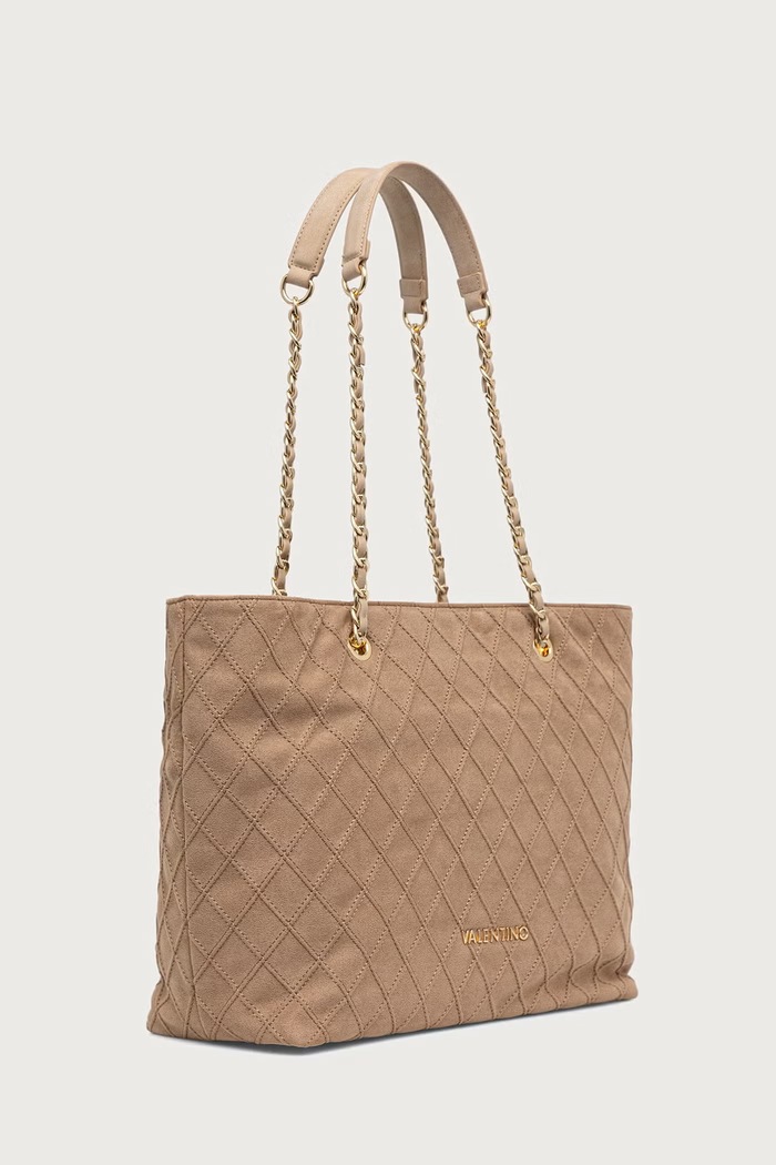 Valentino Bags Torebka shopper damska MAKENA VBSA8Y01 beżowy AW26
