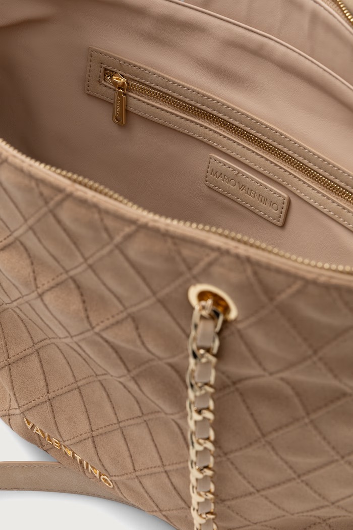Torebka shopper damska MAKENA Valentino Bags beżowy VBSA8Y01