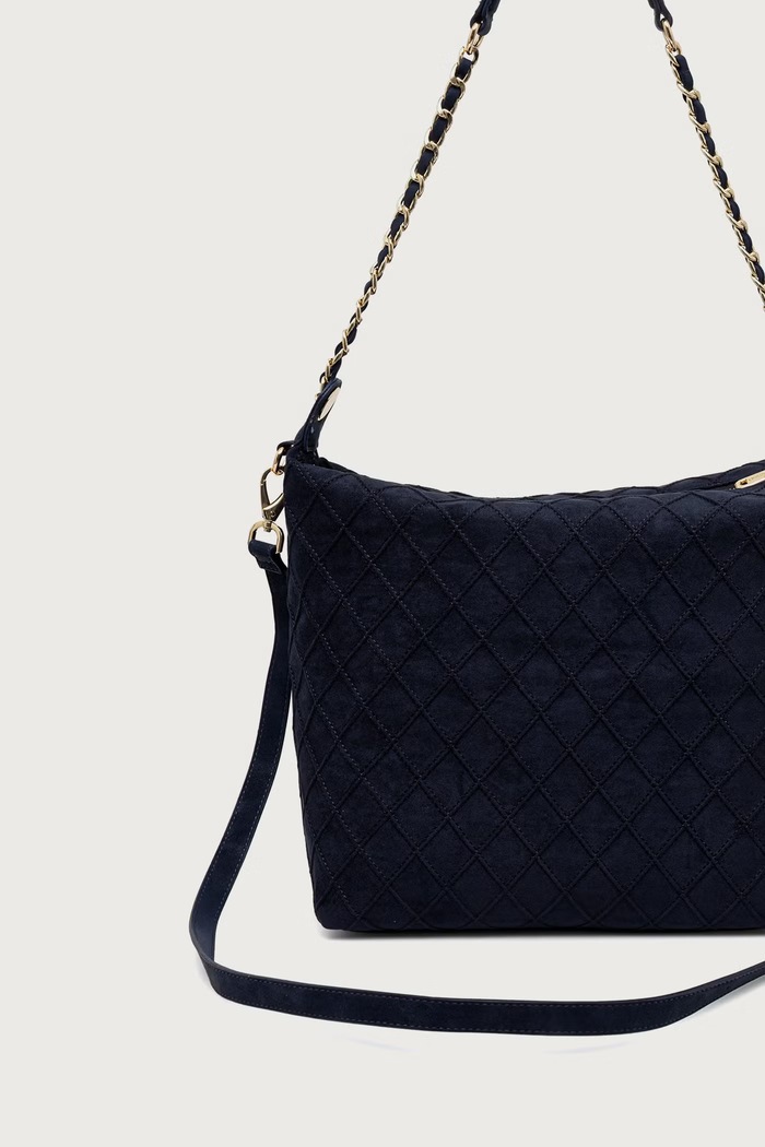 Akcesoria Valentino Bags Torebka damska z imitacji zamszu MAKENA VBSA8Y13 granatowy