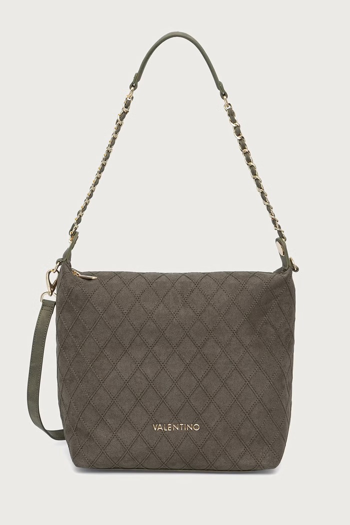 Valentino Bags Torebka damska z imitacji zamszu MAKENA zielony VBSA8Y13