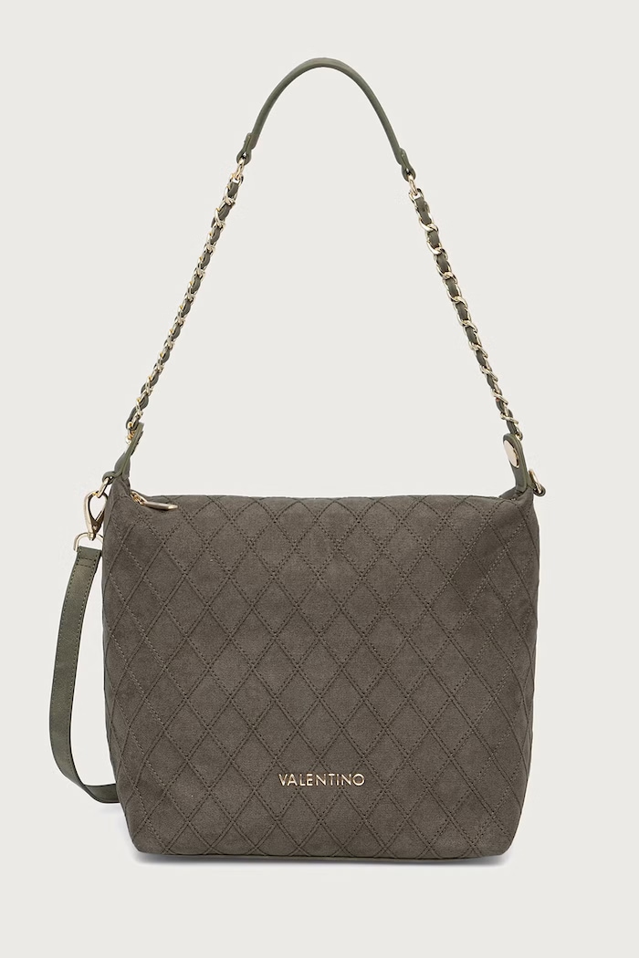 Valentino Bags Torebka damska z imitacji zamszu MAKENA zielony VBSA8Y13