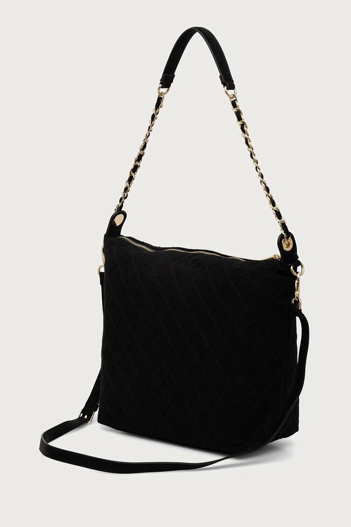 Akcesoria Valentino Bags Torebka damska z imitacji zamszu MAKENA VBSA8Y13 czarny