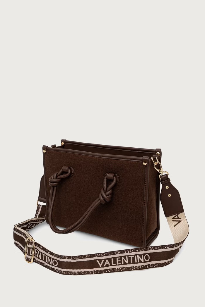 Valentino Bags Torebka crossbody damska WINTER AELLA VBSABG04 brązowy AW26