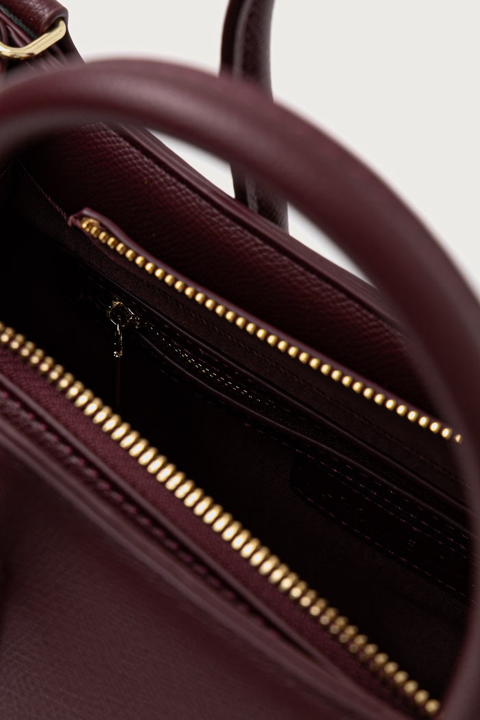 Torebka damska z imitacji skóry BIANKA RE Valentino Bags bordowy VBSA9U04