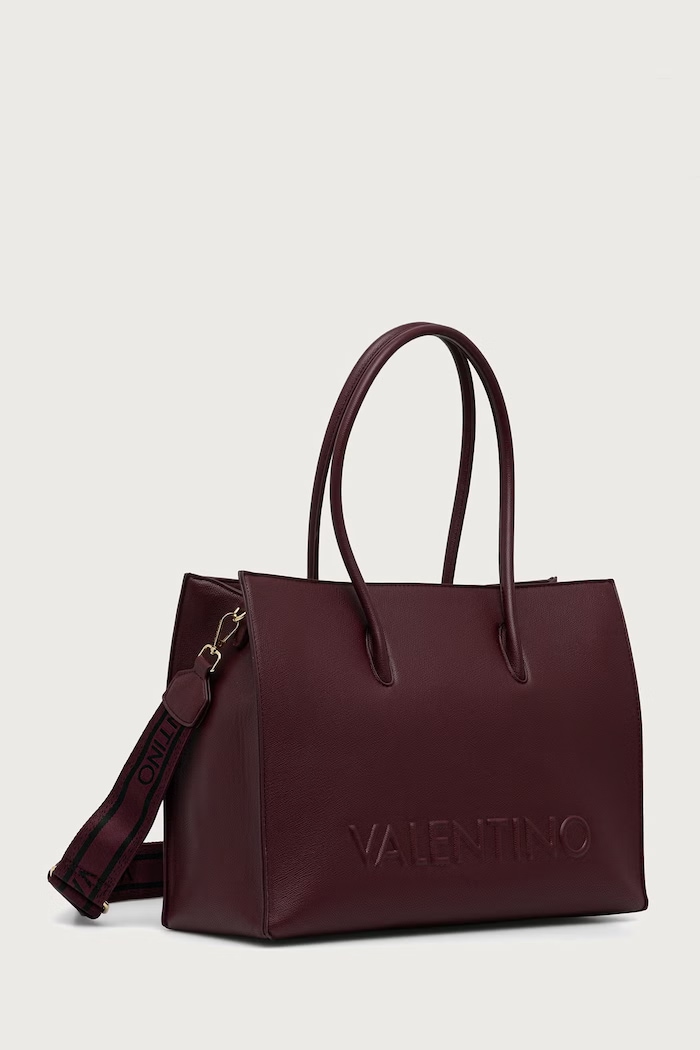 Valentino Bags Torebka shopper damska z imitacji skóry BIANKA RE VBSA9U01 bordowy AW26