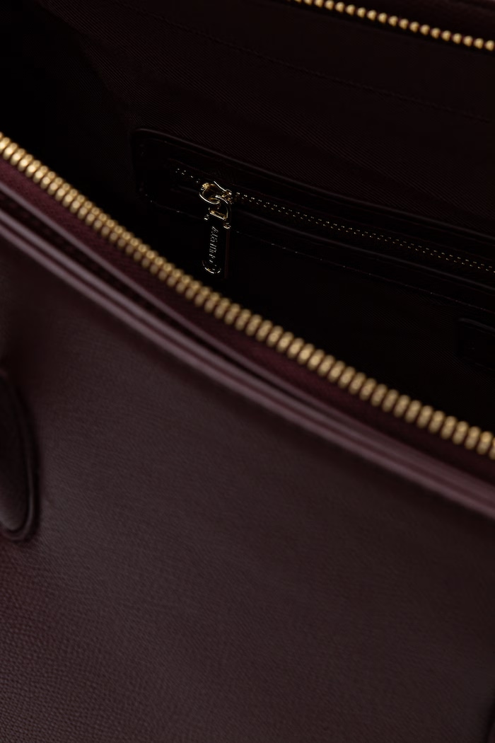 Torebka shopper damska z imitacji skóry BIANKA RE Valentino Bags VBSA9U01 bordowy