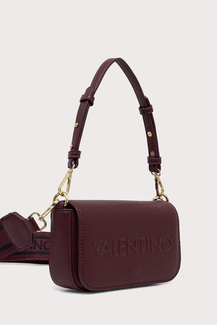 Valentino Bags Torebka crossbody damska z imitacji skóry BIANKA RE VBSA9U09 bordowy AW26