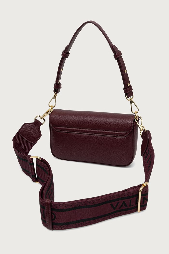 Akcesoria Valentino Bags Torebka crossbody damska z imitacji skóry BIANKA RE VBSA9U09 bordowy