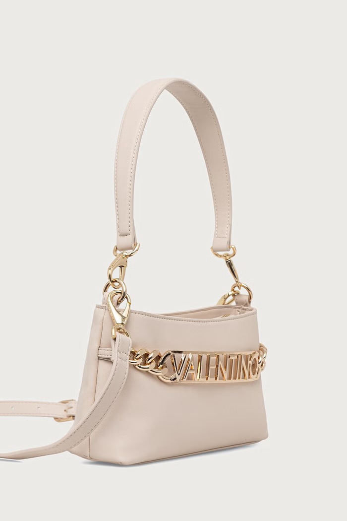 Valentino Bags Torebka crossbody damska z imitacji skóry EVELINE VBSA5S17 beżowy AW26