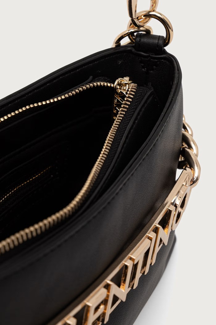 Torebka crossbody damska z imitacji skóry EVELINE Valentino Bags czarny VBSA5S17