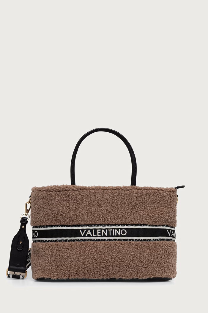 Valentino Bags Torebka tote damska JANE brązowy VBSAC001
