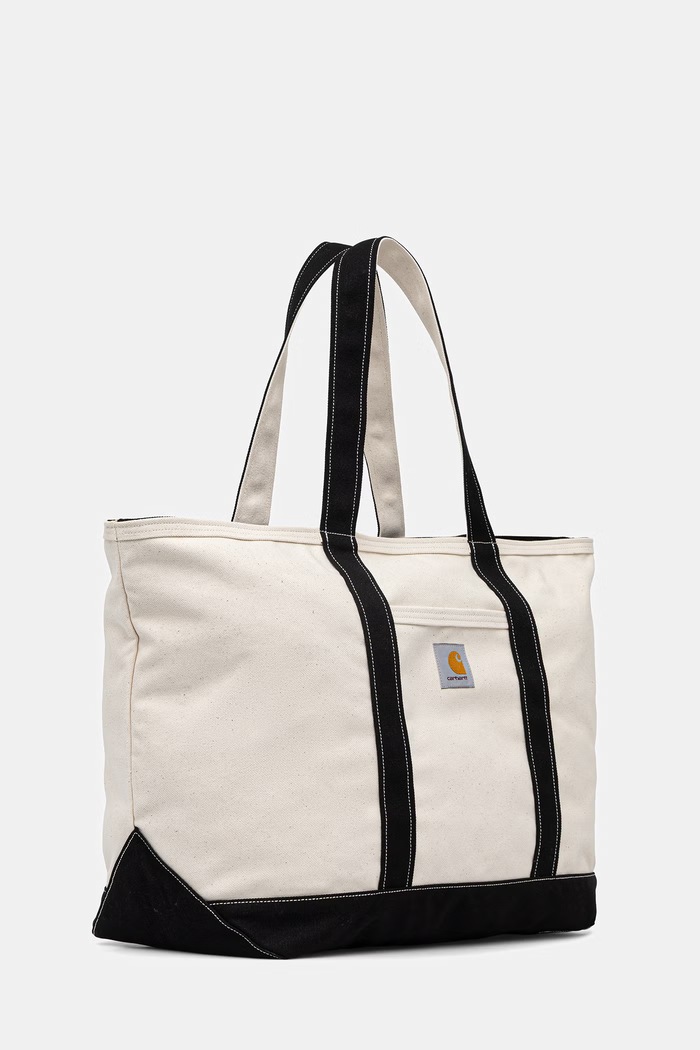 Carhartt WIP Canvas Beach Tote torebka shopper damska z bawełną I036926 beżowy AW26