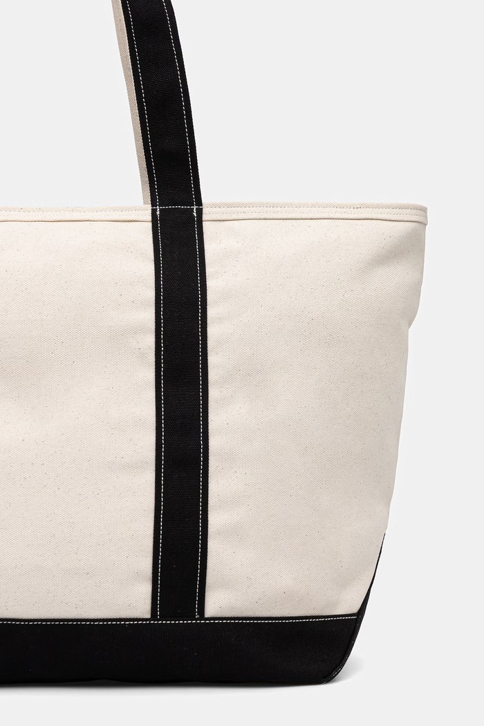 Akcesoria Carhartt WIP Canvas Beach Tote torebka shopper damska z bawełną I036926 beżowy