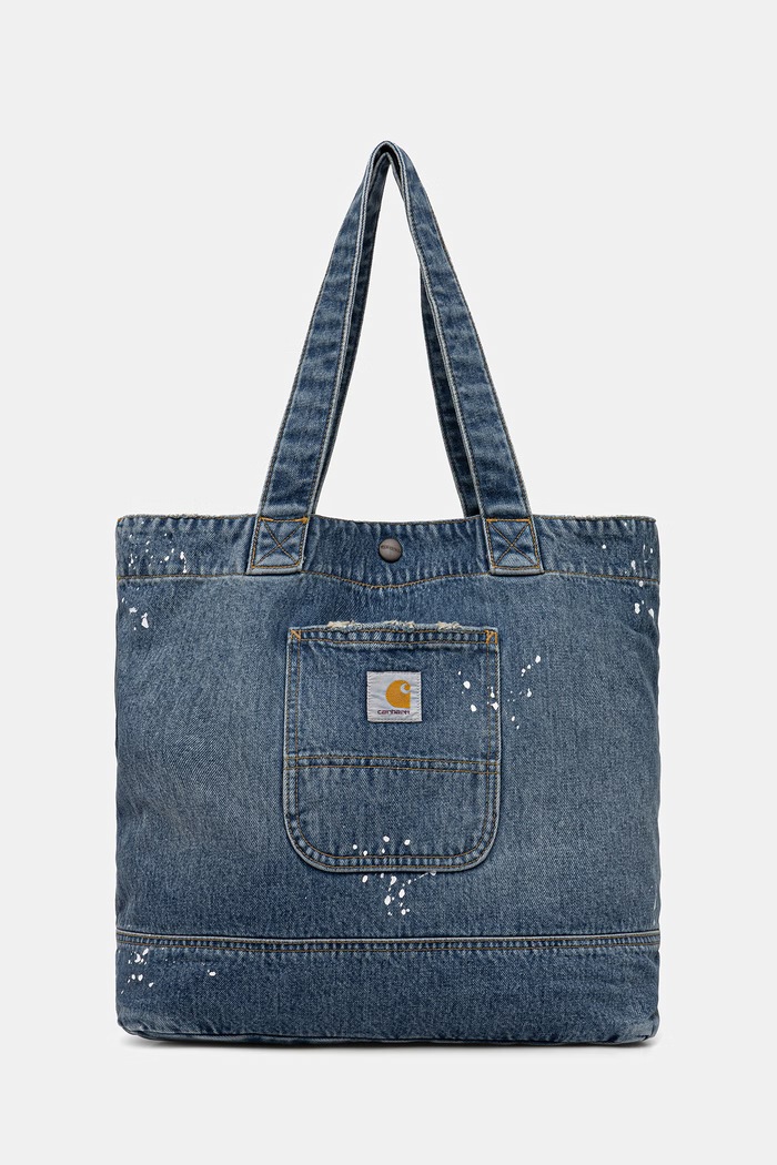Carhartt WIP Denim Tote torebka tote damska bawełniana niebieski I037032