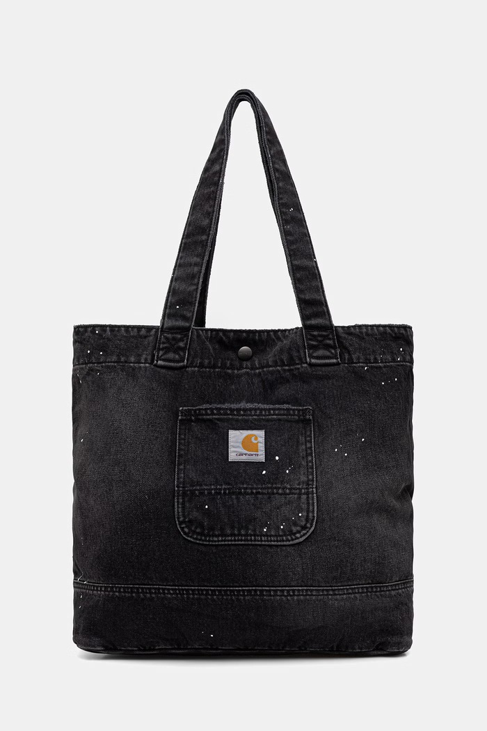 Carhartt WIP Denim Tote torebka tote damska bawełniana czarny I037032