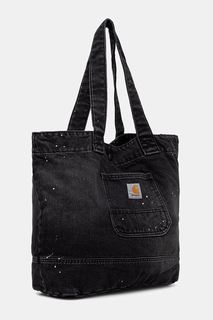 Carhartt WIP Denim Tote torebka tote damska bawełniana I037032 czarny AW26