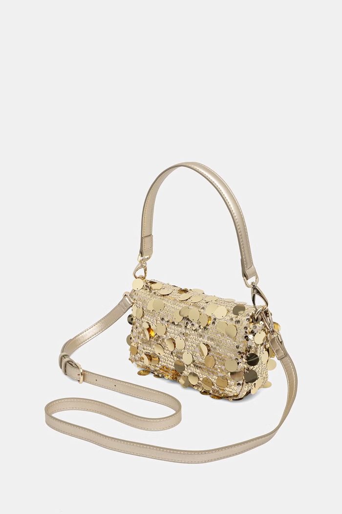 Akcesoria Valentino Bags torebka crossbody damska SLEET VBSA6R09 złoty