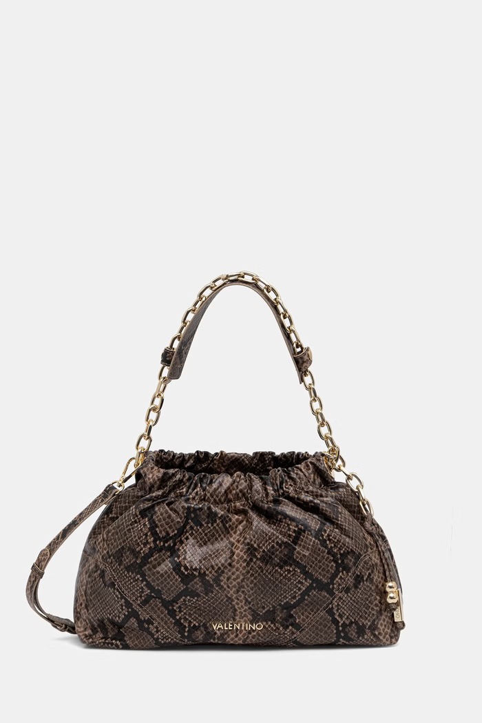 Valentino Bags torebka crossbody damska z imitacji skóry LUMIRA brązowy VBSA6F07PIT