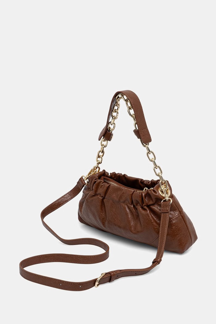 Akcesoria Valentino Bags torebka crossbody damska z imitacji skóry LUMIRA VBSA6F08 brązowy