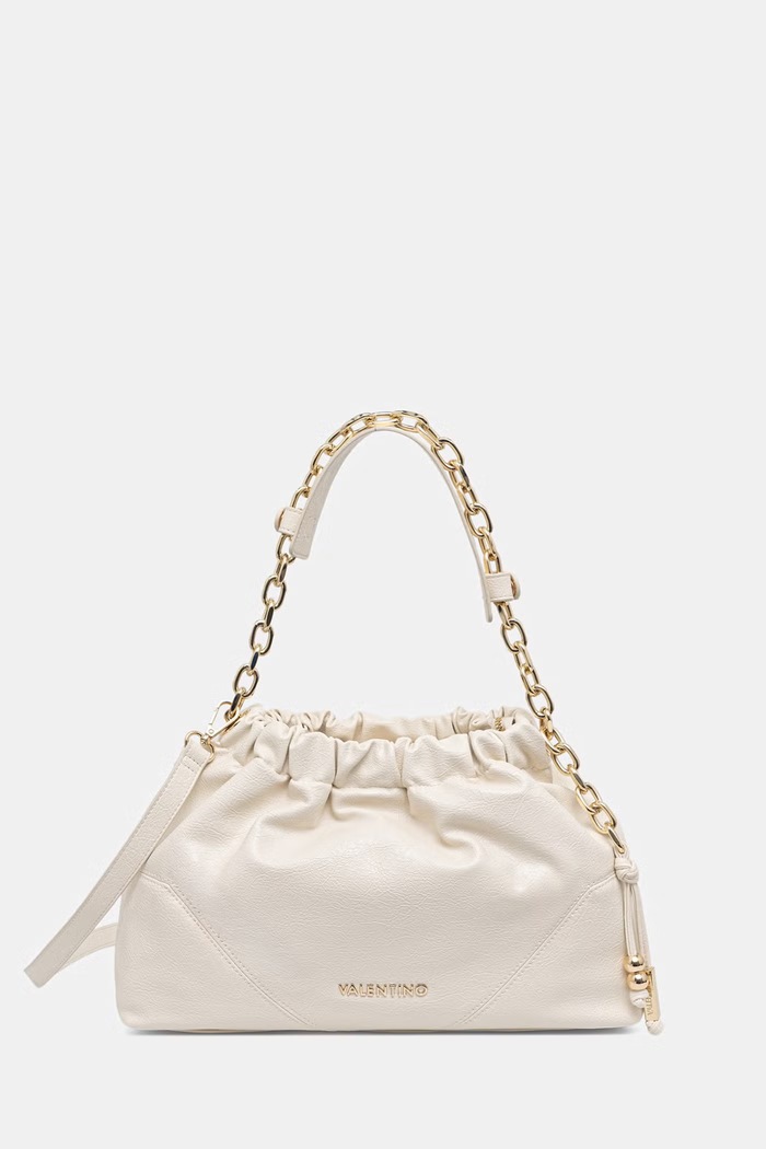 Valentino Bags torebka worek damska z imitacji skóry LUMIRA beżowy VBSA6F07