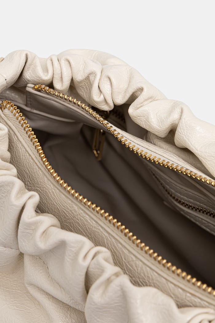 Valentino Bags torebka worek damska z imitacji skóry LUMIRA beżowy VBSA6F07