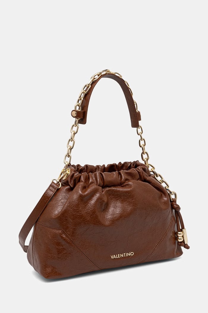 Valentino Bags torebka worek damska z imitacji skóry LUMIRA VBSA6F07 brązowy AW26