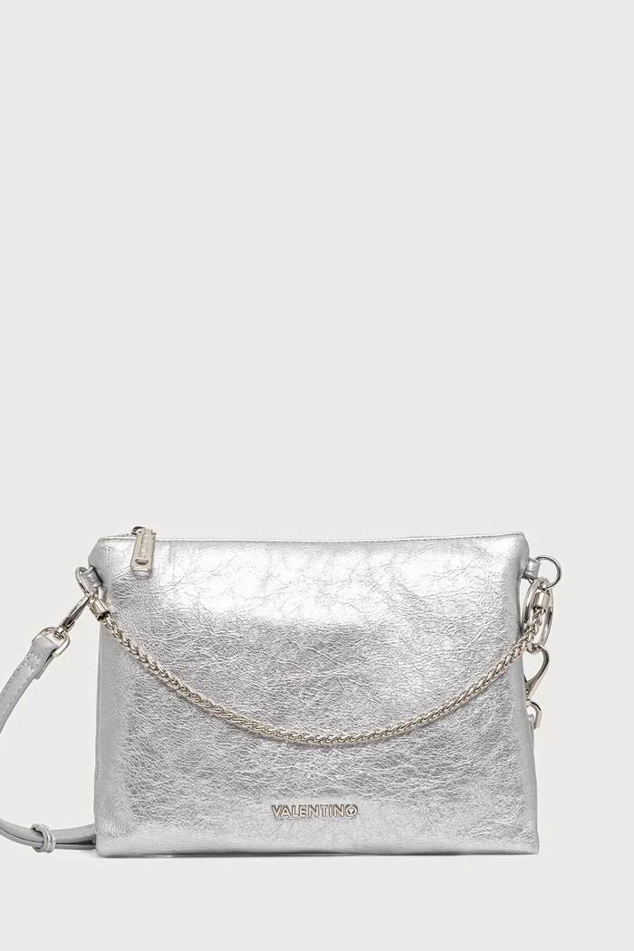 Valentino Bags Torebka crossbody damska z imitacji skóry LUMI srebrny VBSA6U13NPK
