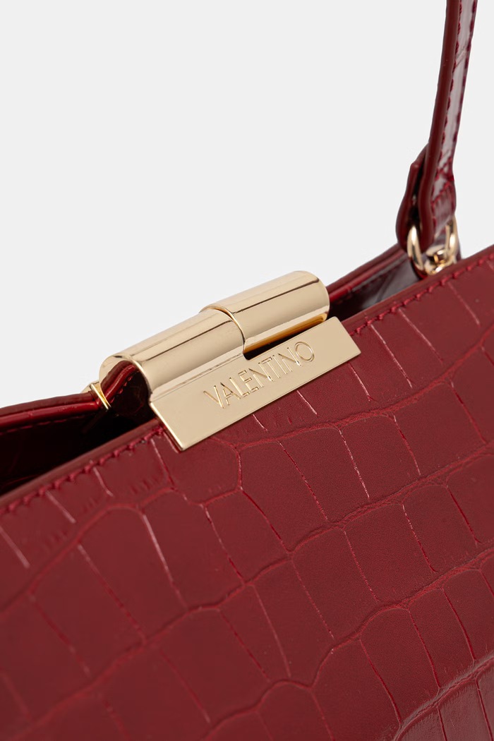 Valentino Bags torebka crossbody damska z imitacji skóry GLACE bordowy VBSA8017COC