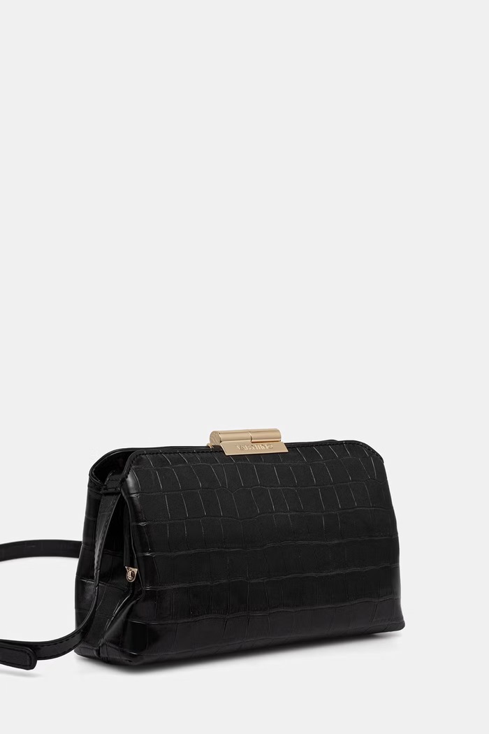 Valentino Bags torebka crossbody damska z imitacji skóry GLACE VBSA8017COC czarny AW26