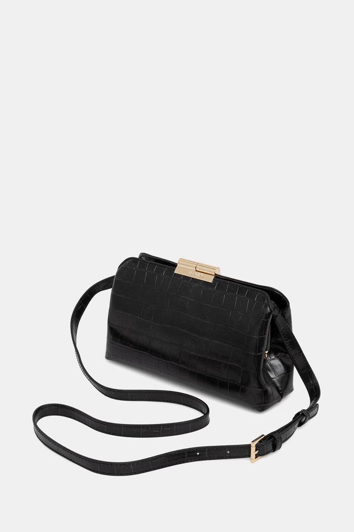 Akcesoria Valentino Bags torebka crossbody damska z imitacji skóry GLACE VBSA8017COC czarny