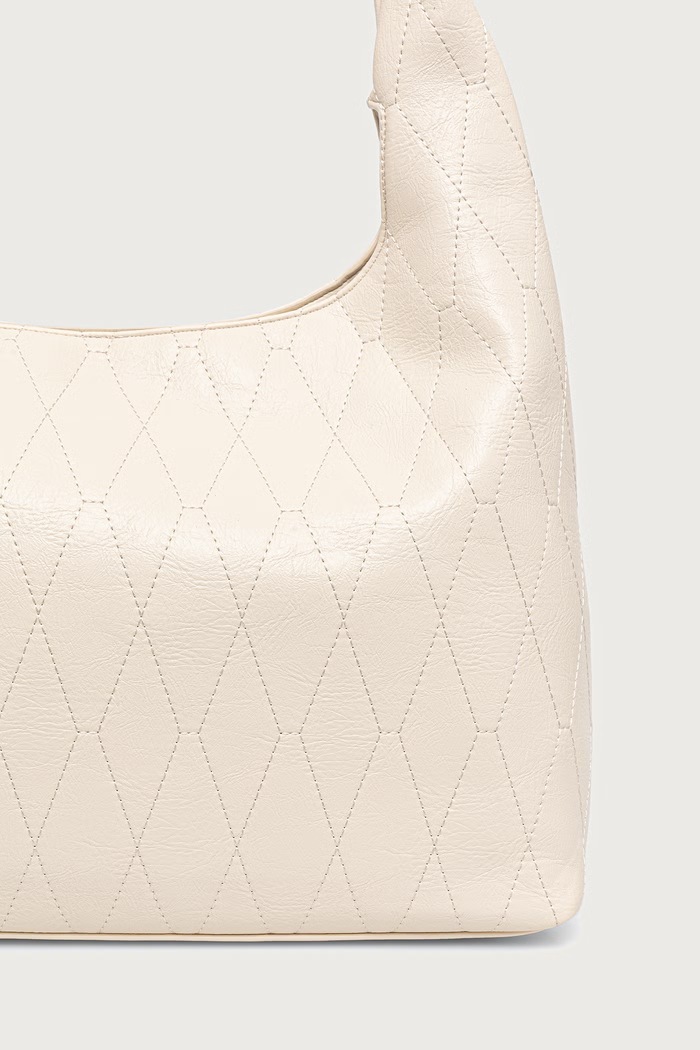 Akcesoria Valentino Bags Torebka hobo damska z imitacji skóry CRYSTELLE VBSA5Q07 beżowy