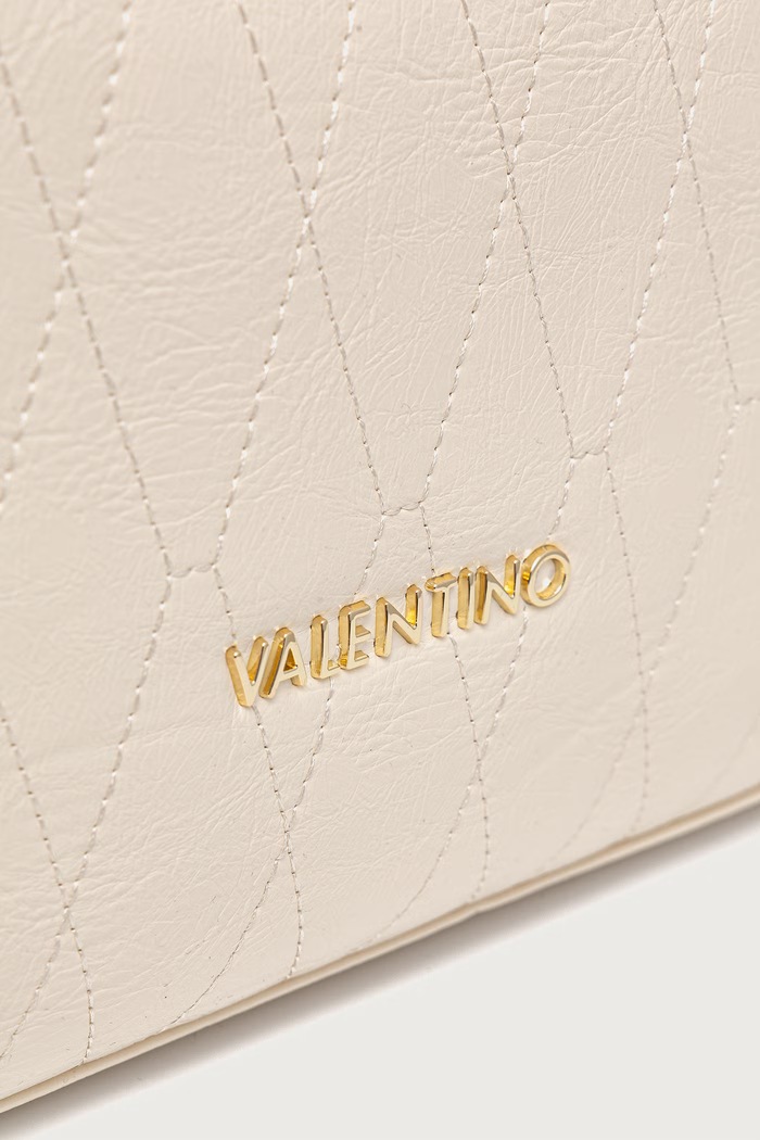 Torebka hobo damska z imitacji skóry CRYSTELLE Valentino Bags VBSA5Q07 beżowy