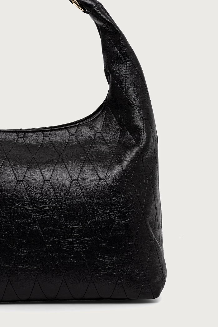 Akcesoria Valentino Bags Torebka hobo damska z imitacji skóry CRYSTELLE VBSA5Q07 czarny