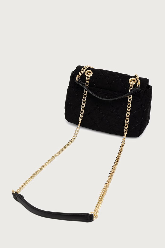 Akcesoria Valentino Bags Torebka crossbody damska z imitacji zamszu OCARINA SUEDE VBSA9B05 czarny
