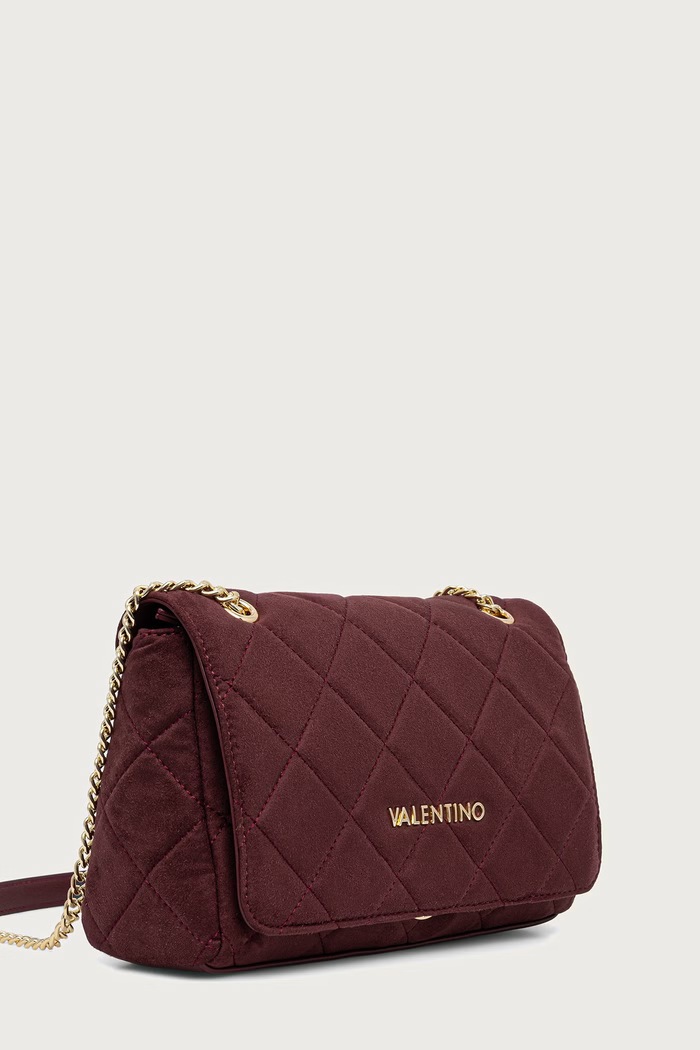 Valentino Bags Torebka damska OCARINA SUEDE VBSA9B02 bordowy AW26